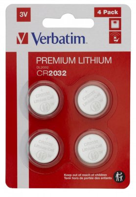 Baterije Verbatim, litijske, CR2032 3V, 4pack