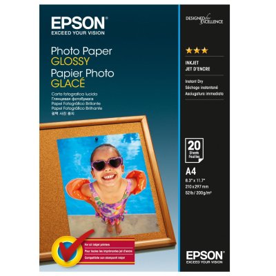 Papir Epson glossy photo paper A4 200g 20L