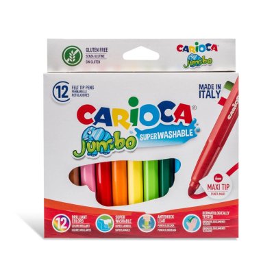 Flomasteri Carioca jumbo 12 boja