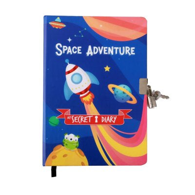 Dnevnik s ključem iTotal A5 80g 96L Space adventure