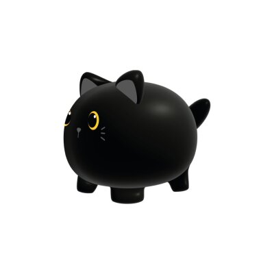 Kasica iTotal u obliku mačke crna