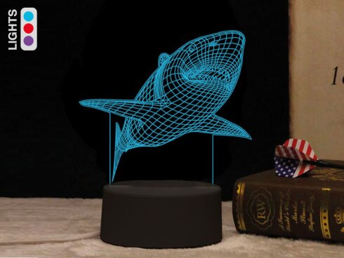Lampa 3D na dodir iTotal promjena boja Shark