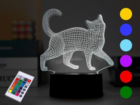 Lampa 3D na dodir iTotal promjena boja Cat