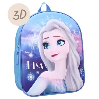 Ruksak Vadobag 3D Frozen II Elsa plavi