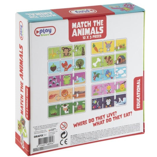 Puzzle 10x3 kom životinje